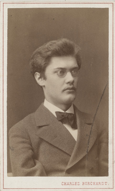 Korporatsioon "Estonia" liige Oskar Hoeppener, portreefoto