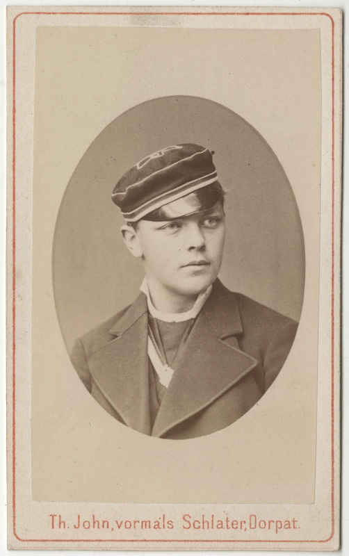 Korporatsioon "Estonia" liige Konstantin von Renteln, portreefoto