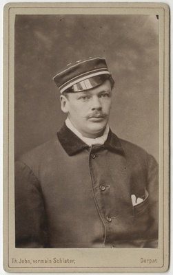 Korporatsioon "Estonia" liige Johannes (Hans) Otto von Wilcken, portreefoto  duplicate photo