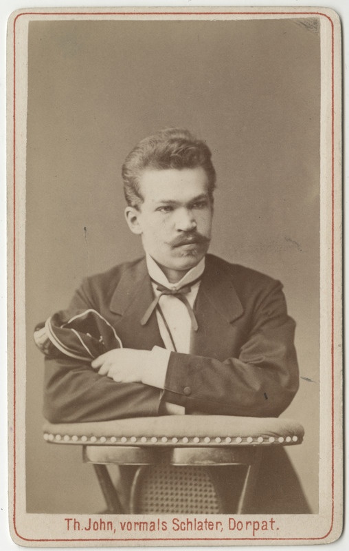 Korporatsioon "Estonia" liige Alexander Paulsen, portreefoto