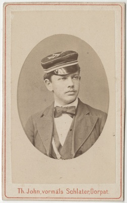 Korporatsioon "Estonia" liige Christfried Hörschelmann, portreefoto  duplicate photo