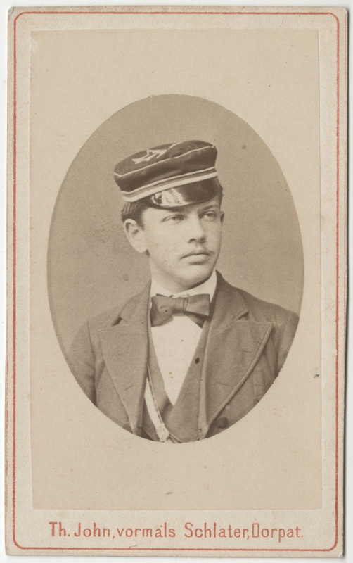 Korporatsioon "Estonia" liige Christfried Hörschelmann, portreefoto