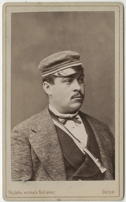 Korporatsioon "Estonia" liige Nikolai Troitzky, portreefoto