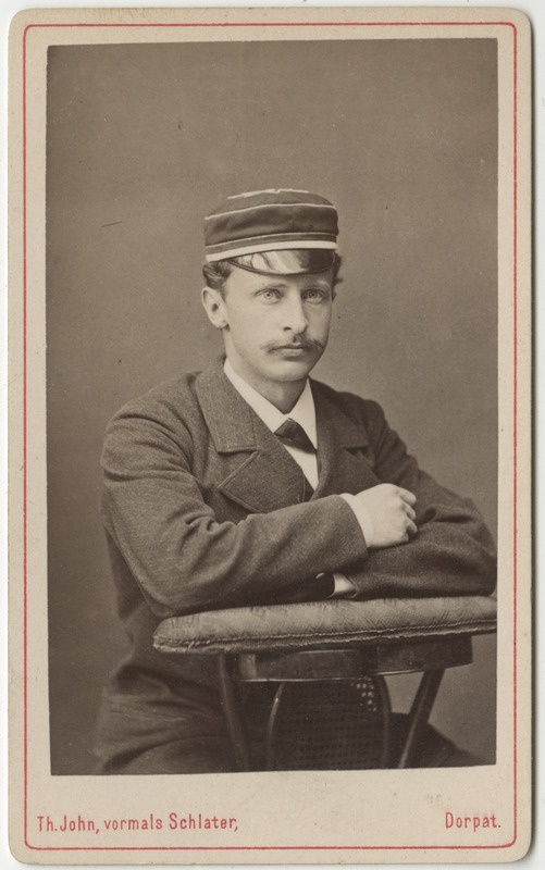 Korporatsioon "Estonia" liige Eduard Hoffmann, portreefoto