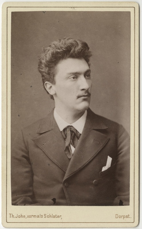 Korporatsioon "Estonia" liige Werner Zoege von Manteuffel, portreefoto