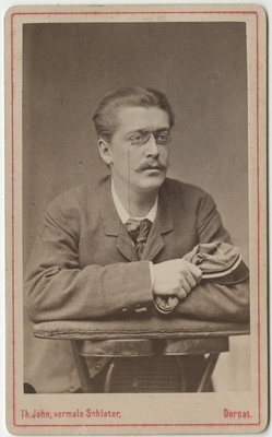 Korporatsioon "Estonia" liige Richard Striedter, portreefoto  duplicate photo