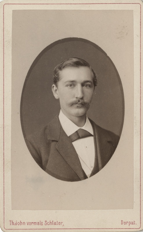 Korporatsioon "Estonia" liige Karl Kupffer, portreefoto