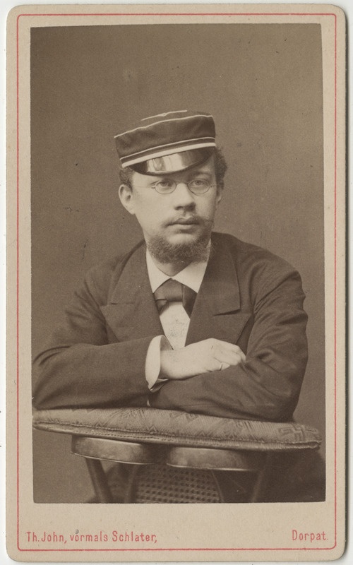 Korporatsioon "Estonia" liige Friedrich Ottho, portreefoto