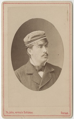 Korporatsioon "Estonia" liige Wilhelm Kentmann, portreefoto  duplicate photo