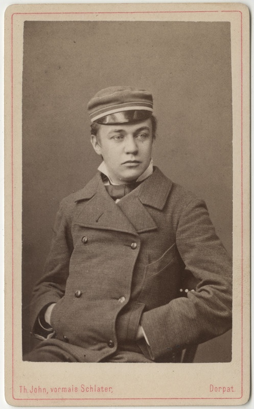 Korporatsioon "Estonia" liige Paul Loppenowe, portreefoto