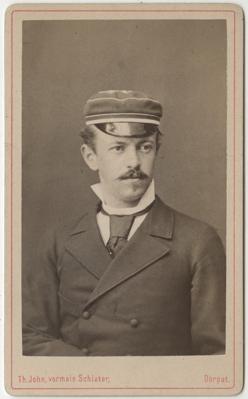 Korporatsioon "Estonia" liige Reinhold (Renaud) Wetter von Rosenthal, portreefoto