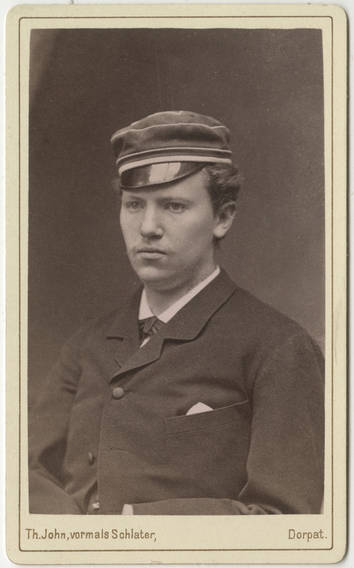 Korporatsioon "Estonia" liige Karl Rall, portreefoto