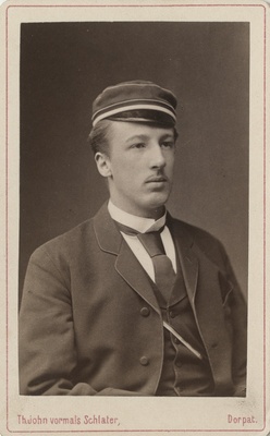 Korporatsioon "Estonia" liige parun Eduard Dellingshausen, portreefoto  duplicate photo