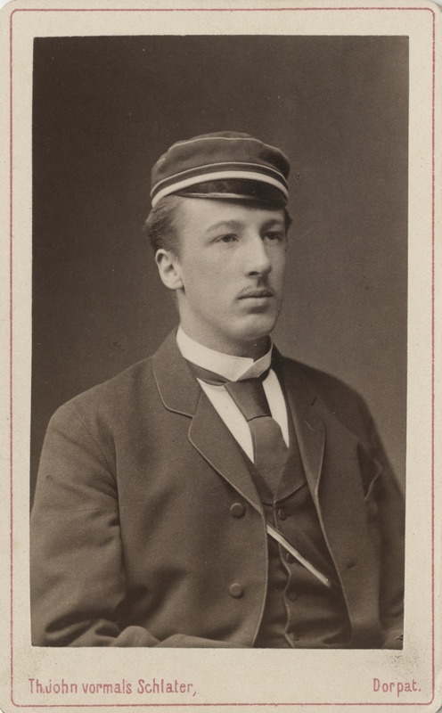 Korporatsioon "Estonia" liige parun Eduard Dellingshausen, portreefoto