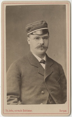 Korporatsioon "Estonia" liige Otto Hoffmann, portreefoto  duplicate photo