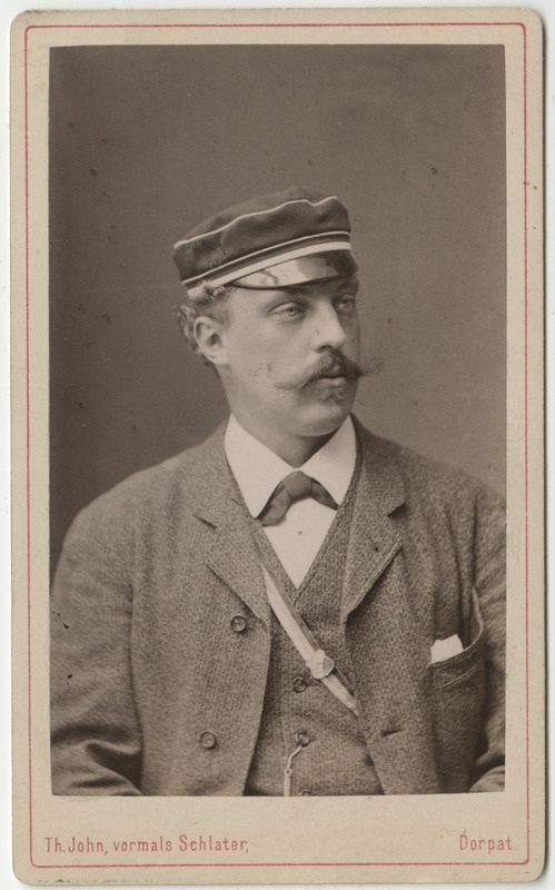 Korporatsioon "Estonia" liige Ernst Müller, portreefoto