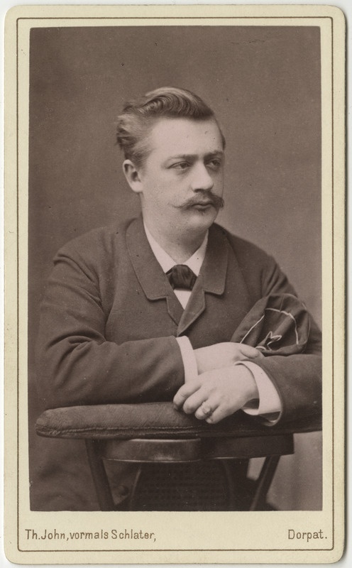 Korporatsioon "Estonia" liige Hermann Stillmark, portreefoto