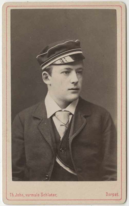 Korporatsioon "Estonia" liige Alfred Frantzen, portreefoto