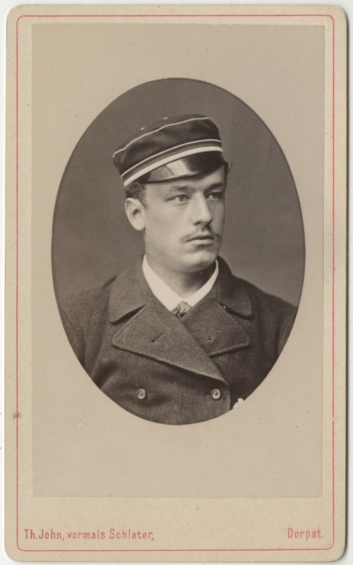 Korporatsioon "Estonia" liige Robert von Voigt, portreefoto