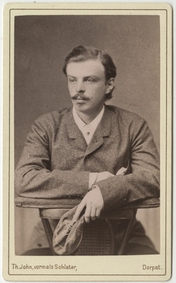 Korporatsioon "Estonia" liige Arved Schmidt, portreefoto  duplicate photo