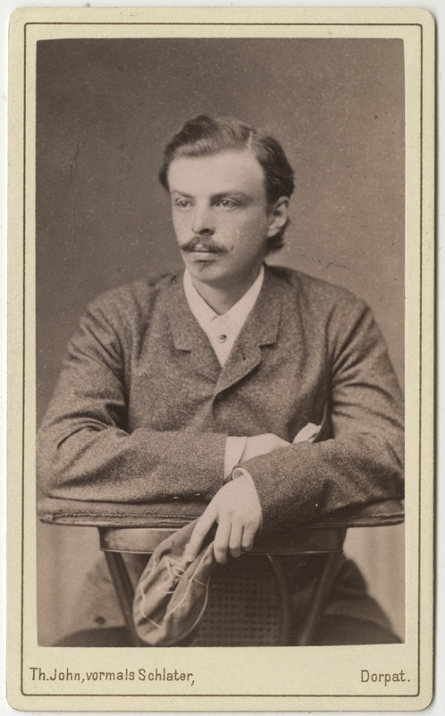 Korporatsioon "Estonia" liige Arved Schmidt, portreefoto