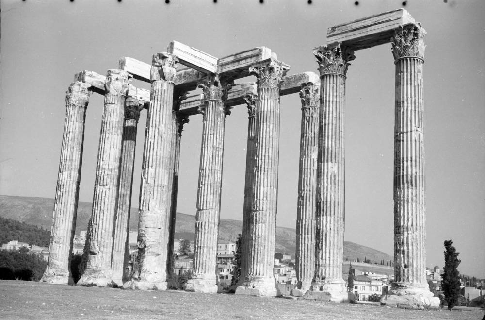 Athen: Akropolis, Säulen des Zeus-Tempels -