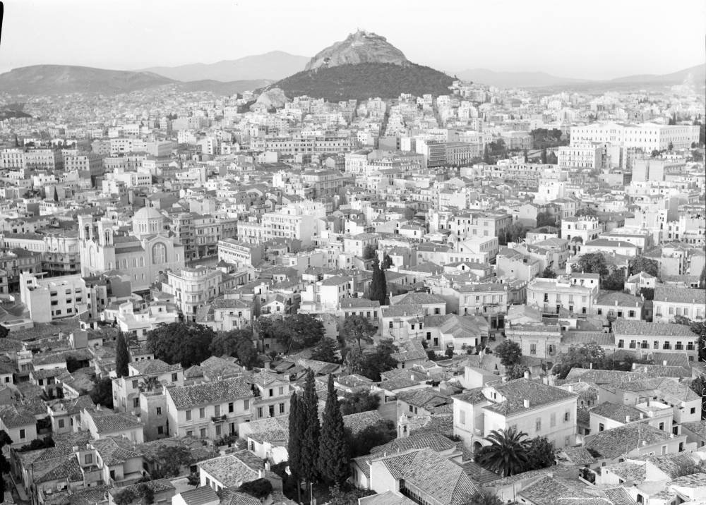 Athen: Stadtblick von Akropolis auf Lykavittos -