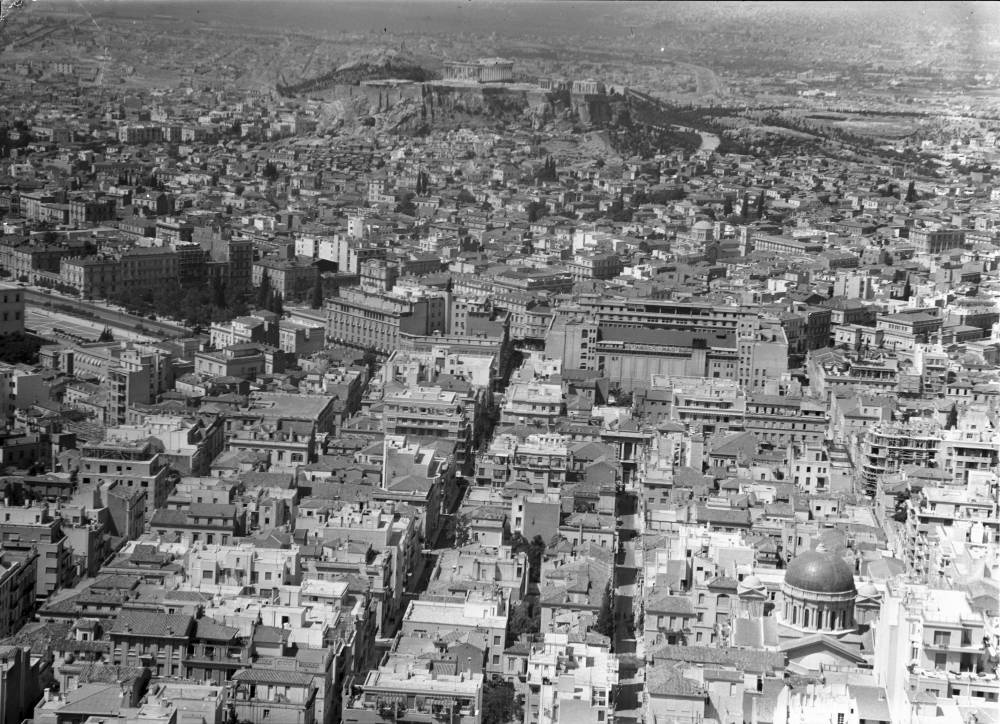 Athen: Stadtblick und Akropolis vom Lykavittos -
