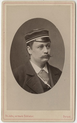 Korporatsioon "Estonia" liige Hugo Hempel, portreefoto  duplicate photo