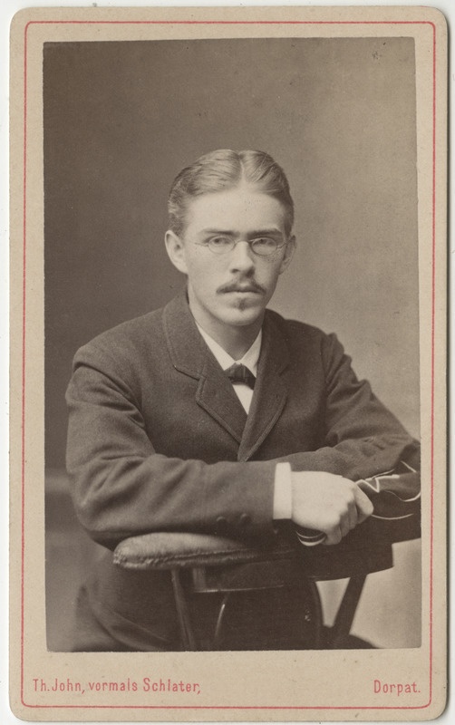 Korporatsioon "Estonia" liige Max Krause, portreefoto