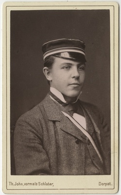 Korporatsioon "Estonia" liige Adolf von Gernet, portreefoto  duplicate photo