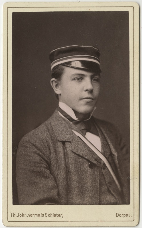 Korporatsioon "Estonia" liige Adolf von Gernet, portreefoto
