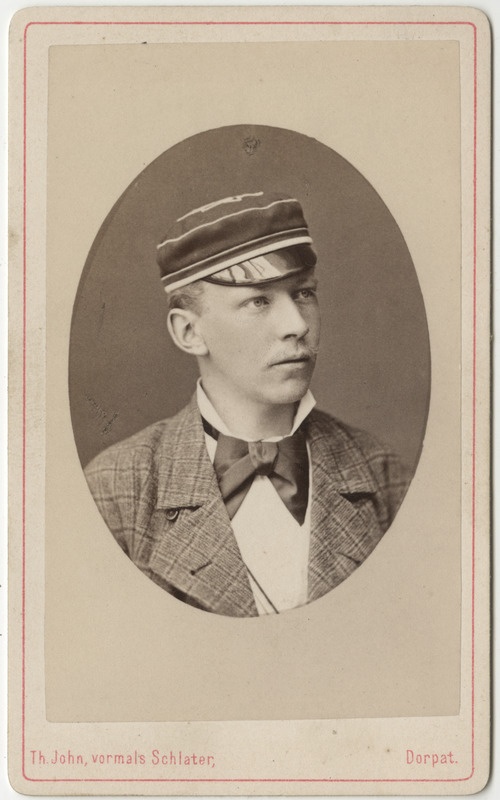 Korporatsioon "Estonia" liige parun Ernst Ungern-Sternberg, portreefoto