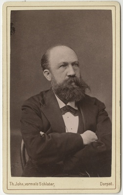 Tartu Ülikooli anatoomia professor Christian Hermann Ludwig Stieda (7.11.1837– 19.11.1918), portreefoto  duplicate photo