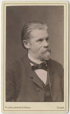 Tartu Ülikooli farmaatsiaprofessor Georg Dragendorff, portreefoto  duplicate photo