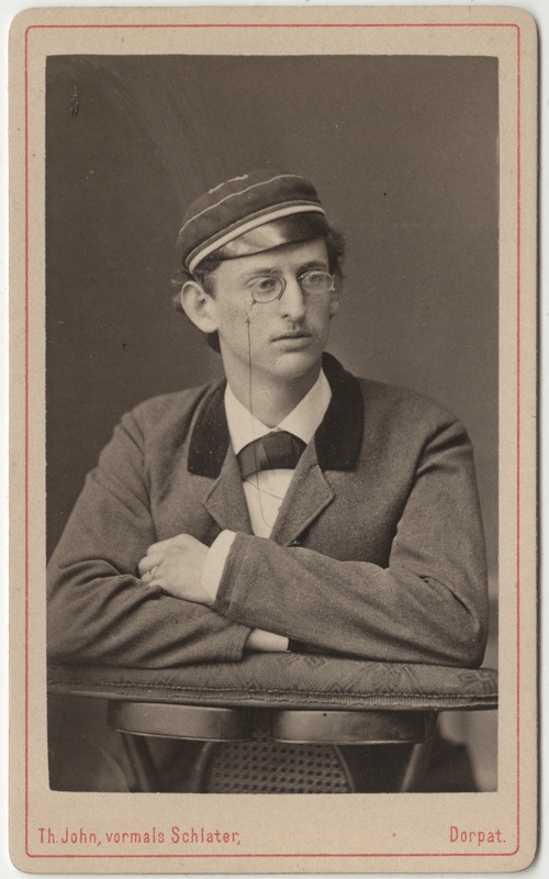 Korporatsioon "Estonia" liige Louis Favre, portreefoto