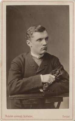 Korporatsioon "Estonia" liige parun Ferdinand Wrangell, portreefoto  duplicate photo