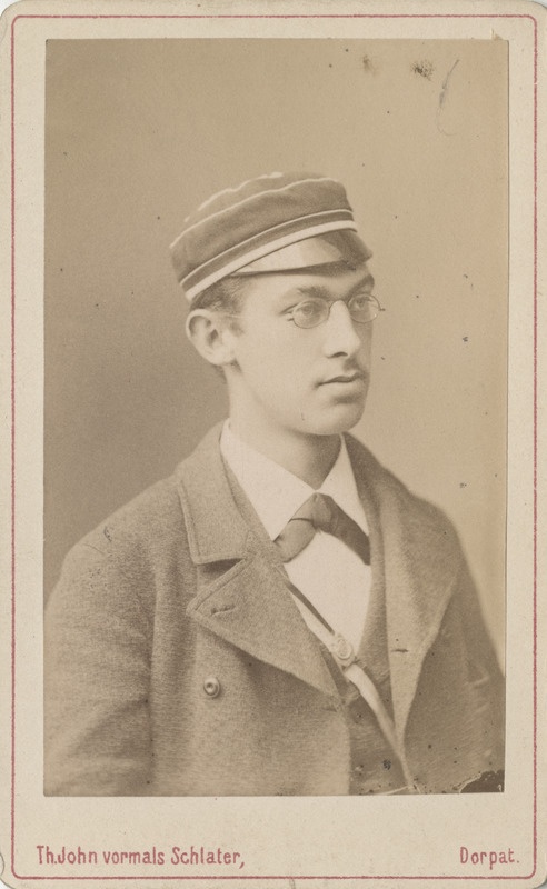 Korporatsioon "Estonia" liige John Scheel, portreefoto