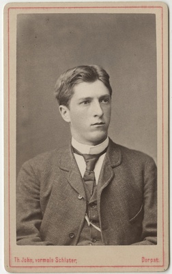 Korporatsioon "Estonia" liige parun Roman Taube, portreefoto  duplicate photo