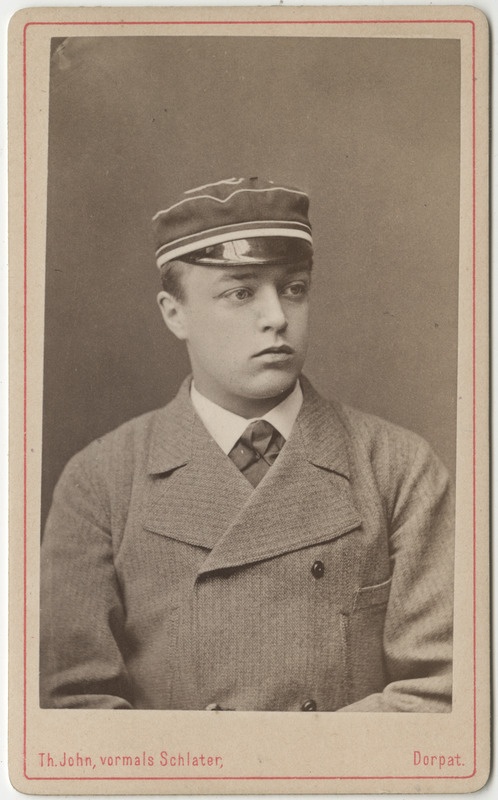 Korporatsioon "Estonia" liige Karl Loppenowe, portreefoto