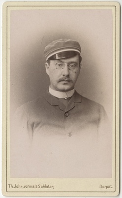 Korporatsioon "Estonia" liige Eduard von Gloy, portreefoto  duplicate photo