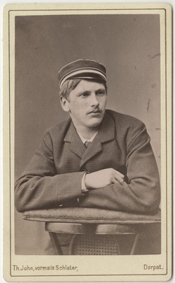 Korporatsioon "Estonia" liige Leo von Wilcken, portreefoto  duplicate photo