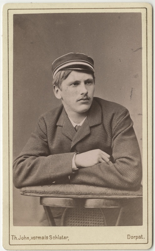 Korporatsioon "Estonia" liige Leo von Wilcken, portreefoto