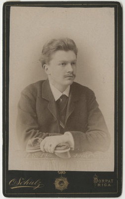 Korporatsioon "Estonia" liige Johannes Haller, portreefoto  duplicate photo