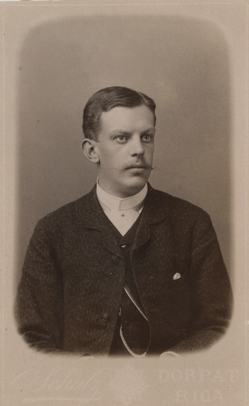 Korporatsioon "Estonia" liige Oskar Gabler, portreefoto