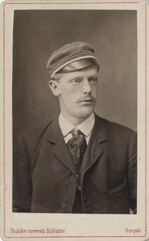 Korporatsioon "Estonia" liige Arthur Malmgren, portreefoto