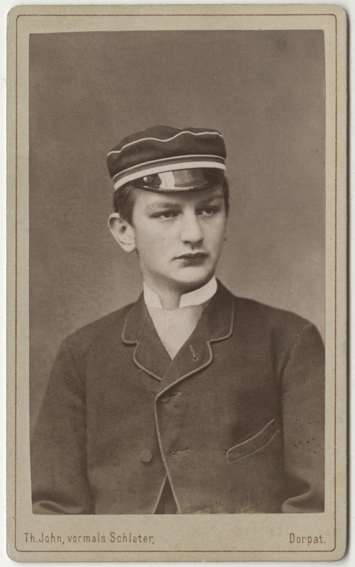 Korporatsioon "Estonia" liige parun Ernst Maydell, portreefoto