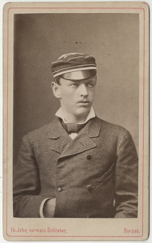 Korporatsioon "Estonia" liige Karl Eichhorn, portreefoto