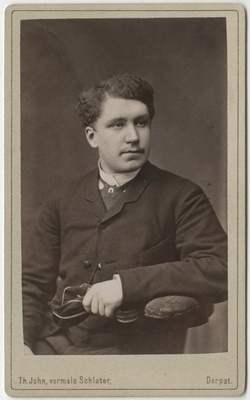 Korporatsioon "Estonia" liige Woldemar Schultz, portreefoto  duplicate photo