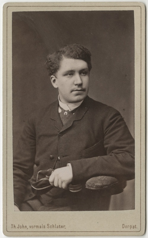 Korporatsioon "Estonia" liige Woldemar Schultz, portreefoto